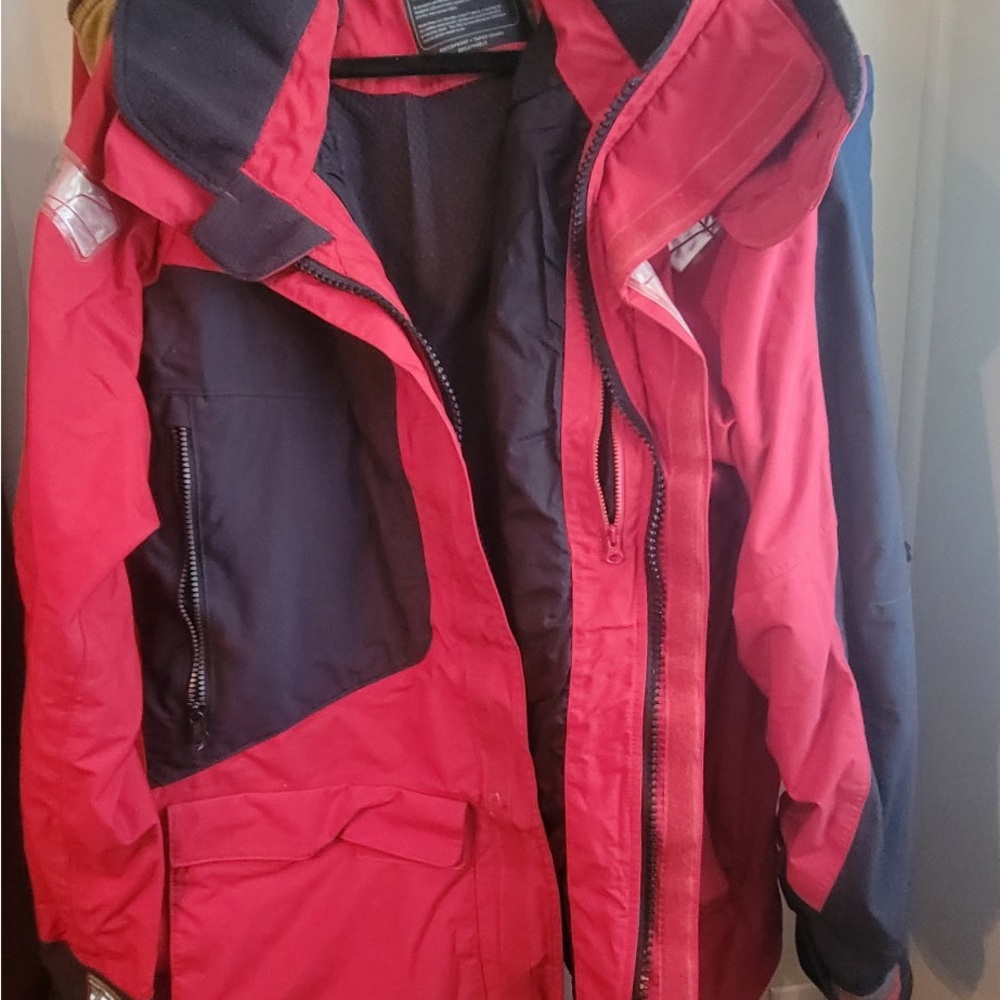 Men’s Gill Red and Black Insulated Jacket - Outdoor Winter Coat